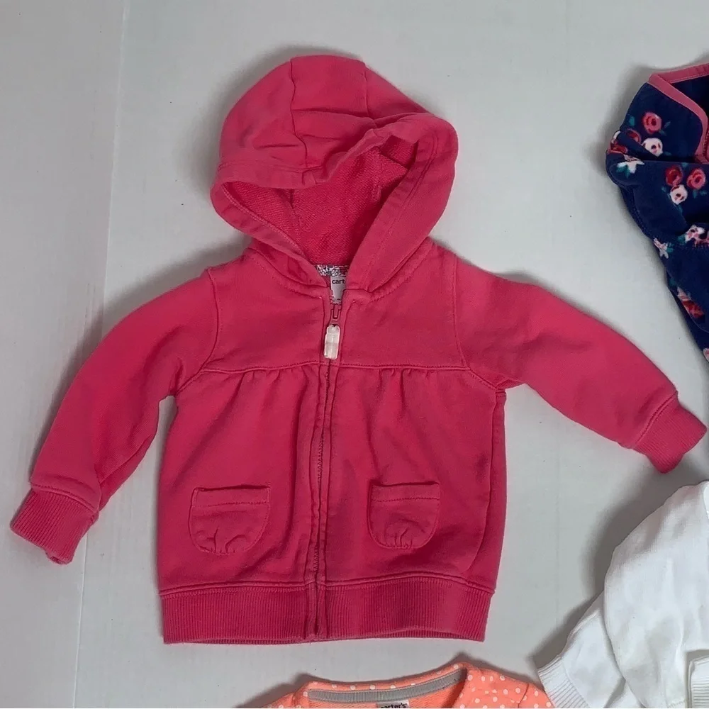 Baby Girls Lot of 4 Size 9 Months Carter's 3 Light Jackets 1 Cardigan Outerwear